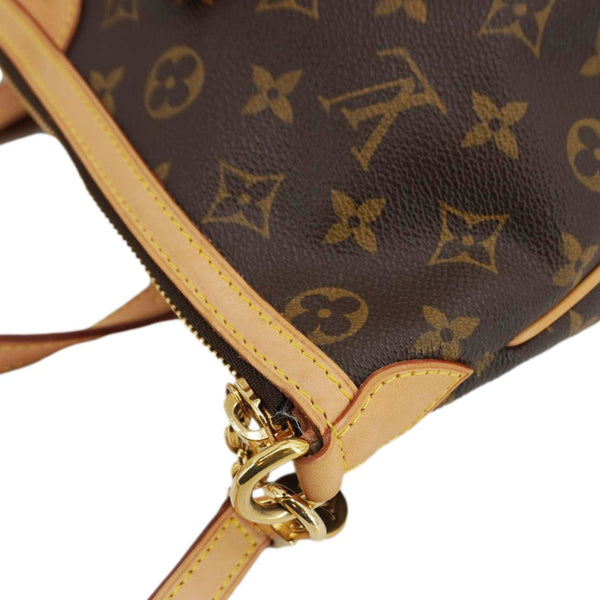 LOUIS VUITTON Palermo PM Monogram Canvas Shoulder Bag Brown