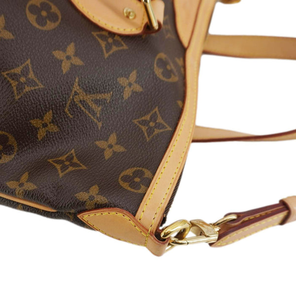 LOUIS VUITTON Palermo PM Monogram Canvas Shoulder Bag Brown