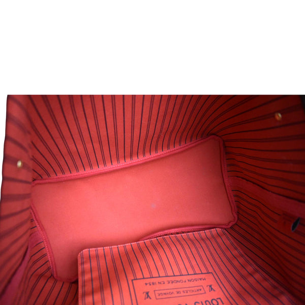 LOUIS VUITTON Neverfull GM Damier Ebene Tote Shoulder Bag Brown