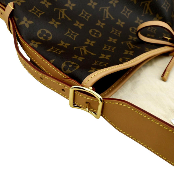 LOUIS VUITTON Carryall MM Monogram Canvas Shoulder Bag Brown
