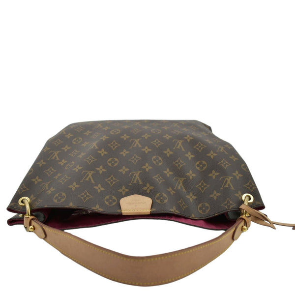 LOUIS VUITTON Graceful MM Monogram Canvas Shoulder Bag Brown