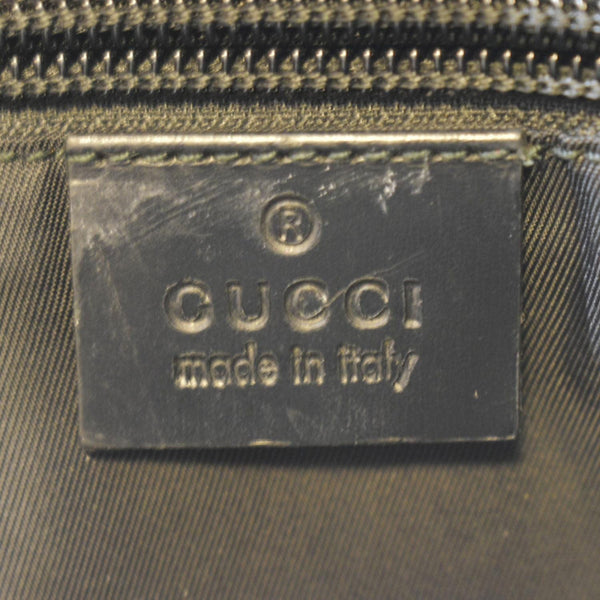 GUCCI Interlocking G Coated Canvas Backpack Black 223705