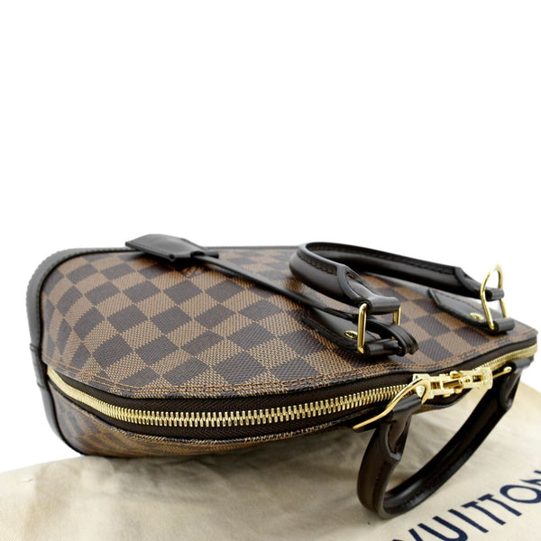 LOUIS VUITTON Alma PM Damier Ebene Satchel Bag Brown