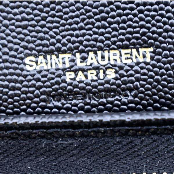 YVES SAINT LAURENT Gaby Small Envelope Quilted Leather Wallet Black