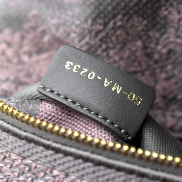 CHRISTIAN DIOR Medium Lady D-Lite Embroidered Canvas Shoulder Bag Rose Des