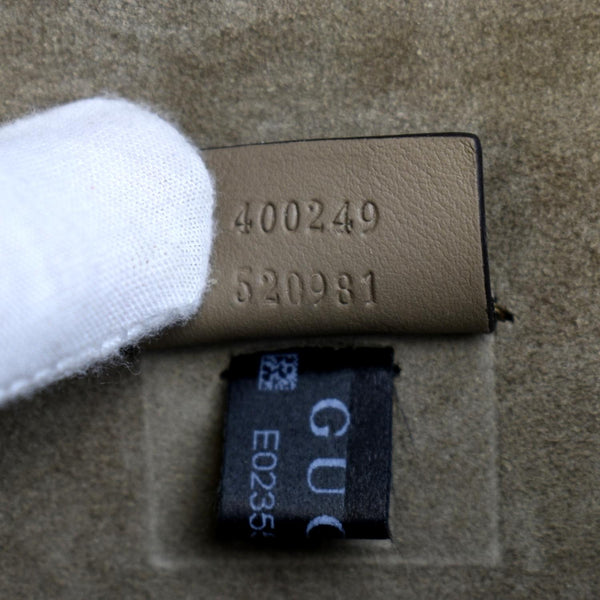 GUCCI Dionysus Small Size GG Canvas Shoulder Bag Beige 400249