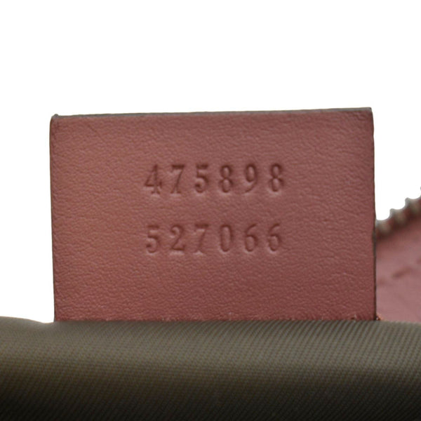 GUCCI GG Blooms Small Monogram Canvas Cosmetic Case Dry Rose 475898