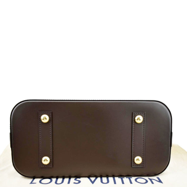LOUIS VUITTON Alma PM Damier Ebene Satchel Bag Brown