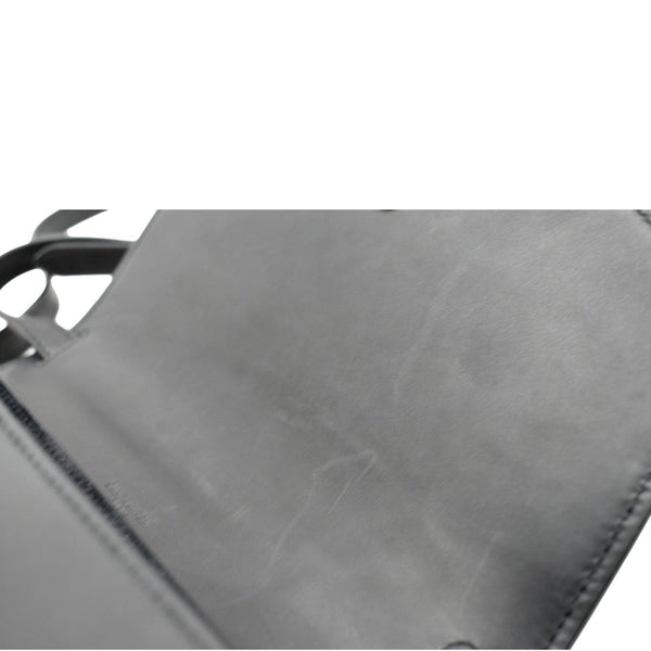 YVES SAINT LAURENT Kaia Leather Crossbody Bag Black