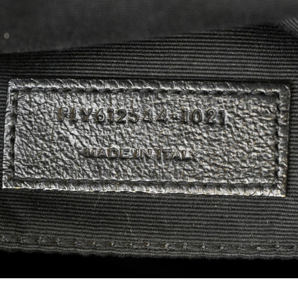 YVES SAINT LAURENT Lou Chevron Leather Camera Crossbody Bag Black