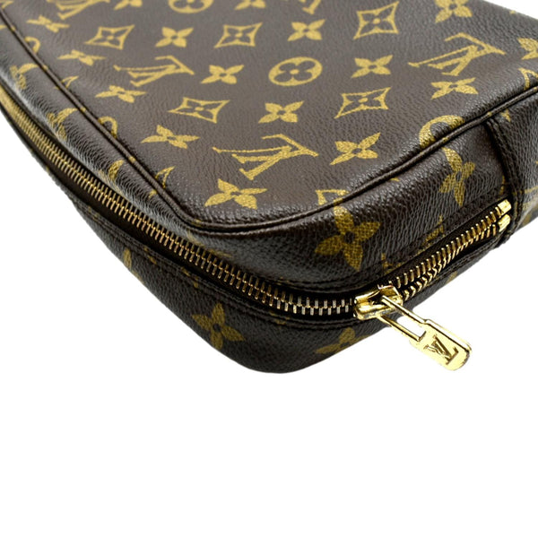 LOUIS VUITTON Trousse Toilette 23 Monogram Canvas Cosmetic Pouch Brown
