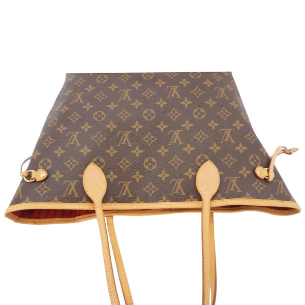 LOUIS VUITTON Neverfull MM Monogram Canvas Shoulder Bag Brown