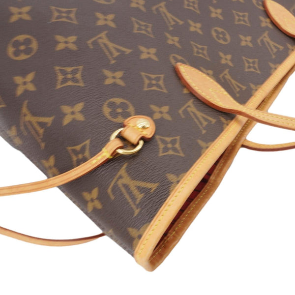 LOUIS VUITTON Neverfull MM Monogram Canvas Shoulder Bag Brown