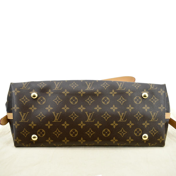 LOUIS VUITTON Carryall MM Monogram Canvas Shoulder Bag Brown