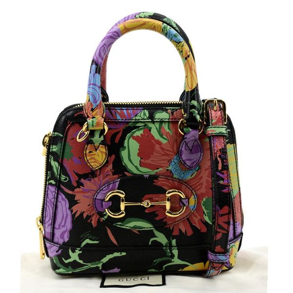 GUCCI Mini Horsebit 1955 Leather Crossbody Bag Multicolor 640716