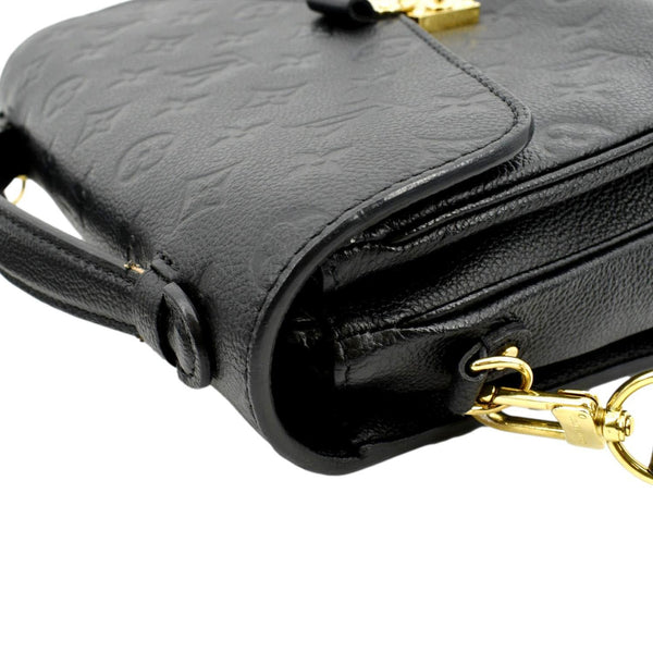 LOUIS VUITTON Metis Pochette Empreinte Leather Crossbody Bag Black
