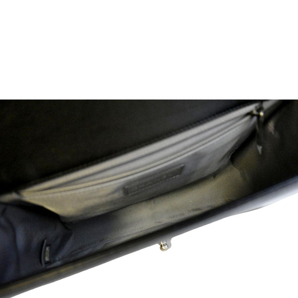 CHANEL Wild Stitch Boy Quilted Lambskin Leather Shoulder Bag Black