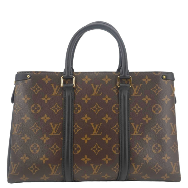 LOUIS VUITTON Soufflot MM Monogram Canvas Shoulder Bag Brown