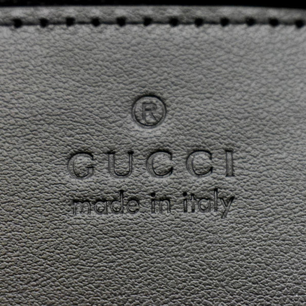 GUCCI GG Marmont Matelasse Chevron Leather Shoulder Bag Black 739166