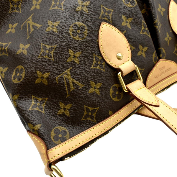 LOUIS VUITTON Palermo PM Monogram Canvas Shoulder Bag Brown