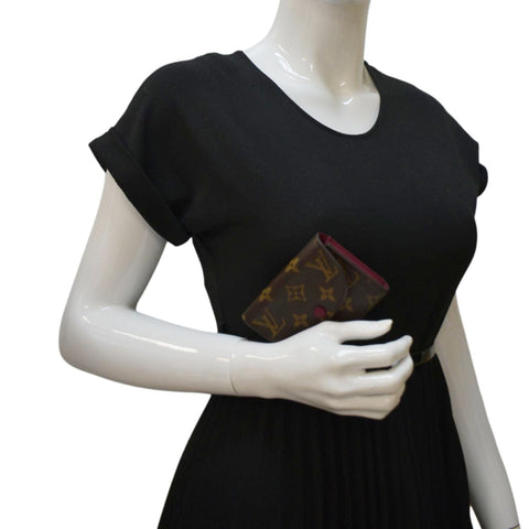 LOUIS VUITTON Rosalie Monogram Canvas Coin Purse Cerise