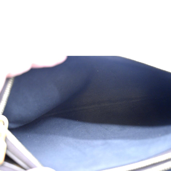 LOUIS VUITTON Double Zip Pochette Reverse Monogram Giant Crossbody Bag Brown