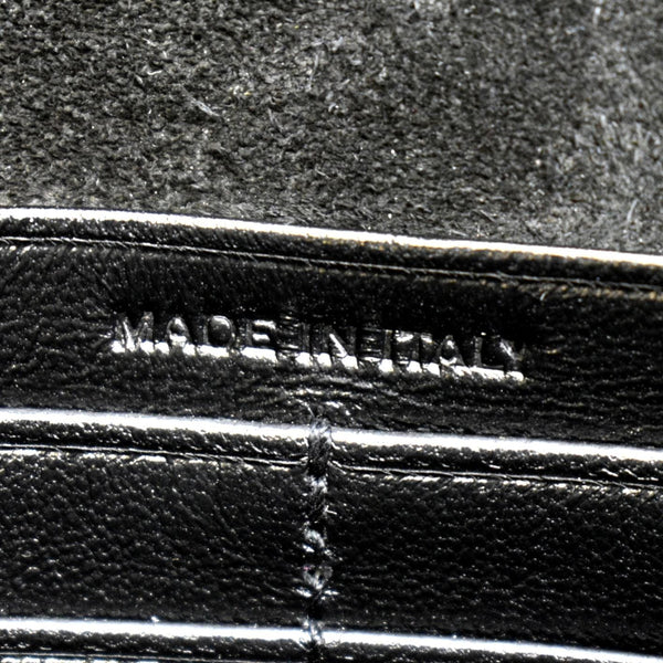 YVES SAINT LAURENT Kate Tassel Leather Wallet on Chain Bag Metallic Purple