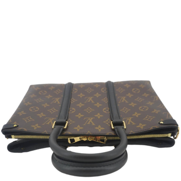 LOUIS VUITTON Soufflot MM Monogram Canvas Shoulder Bag Brown