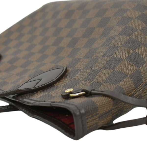 LOUIS VUITTON Neverfull PM Damier Ebene Tote Shoulder Bag Brown