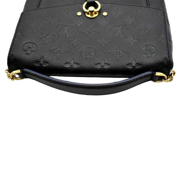 LOUIS VUITTON Blanche BB Empreinte Leather Shoulder Bag Black