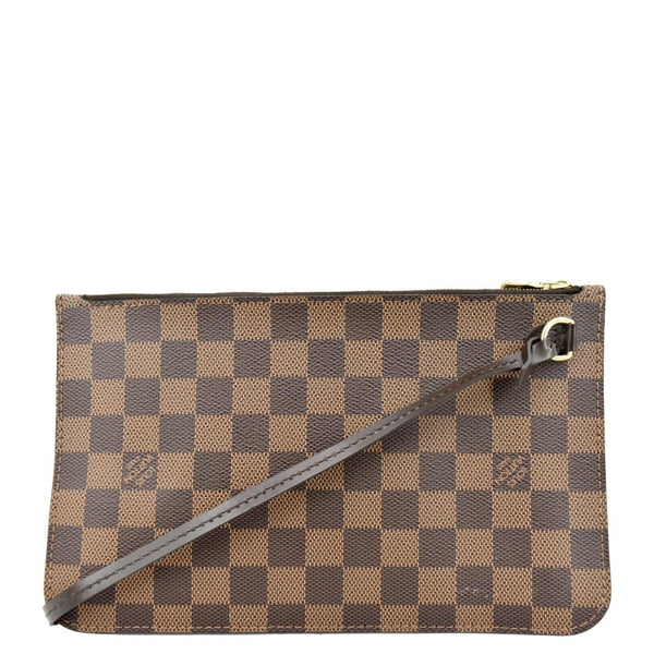 LOUIS VUITTON Neverfull MM Damier Ebene Tote Bag Brown