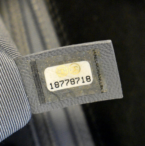 CHANEL Wild Stitch Boy Quilted Lambskin Leather Shoulder Bag Black