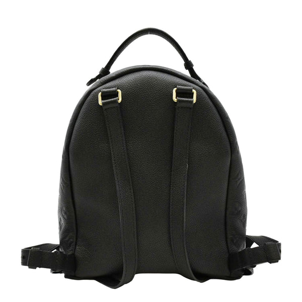 LOUIS VUITTON Sorbonne Monogram Empreinte Leather Backpack Black