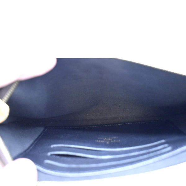 LOUIS VUITTON Double Zip Pochette Reverse Monogram Giant Crossbody Bag Brown