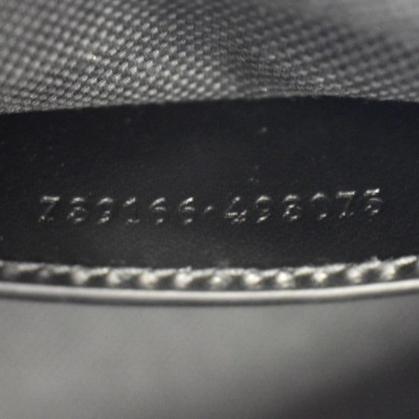 GUCCI GG Marmont Matelasse Chevron Leather Shoulder Bag Black 739166