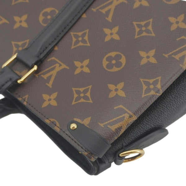 LOUIS VUITTON Soufflot MM Monogram Canvas Shoulder Bag Brown