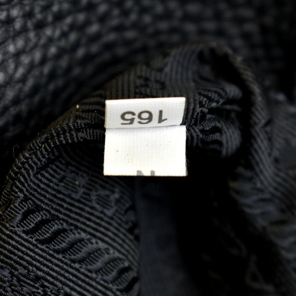 PRADA Vitello Daino Side-Pocket Leather Tote Shoulder Bag Black