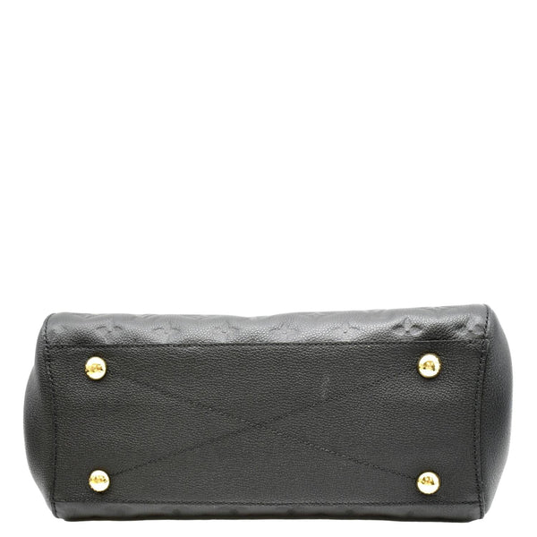 LOUIS VUITTON Montaigne MM Monogram Empreinte Satchel Bag Black