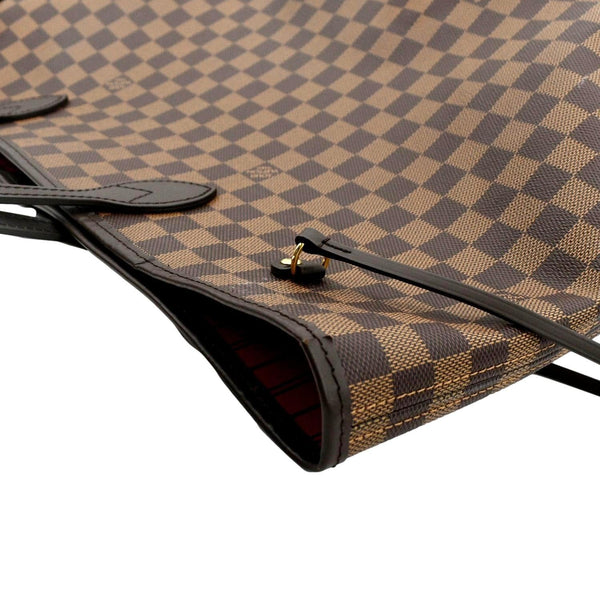 LOUIS VUITTON Neverfull GM Damier Ebene Tote Shoulder Bag Brown