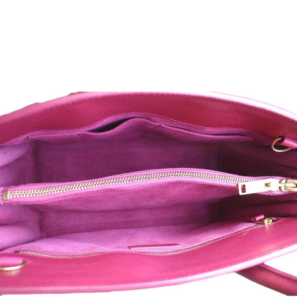 Yves Saint Laurent Sac de Jour Leather Shoulder Bag Pink Color - Inside