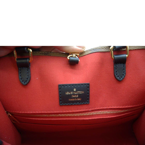 LOUIS VUITTON Onthego MM Giant Monogram Canvas Tote Shoulder Bag Brown