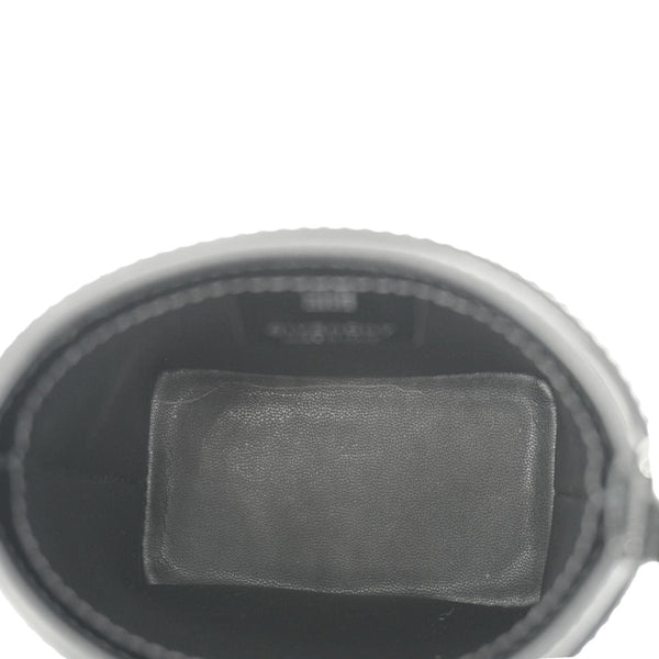 GIVENCHY Shark Lock Micro Box Calfskin Leather Bucket Bag Black