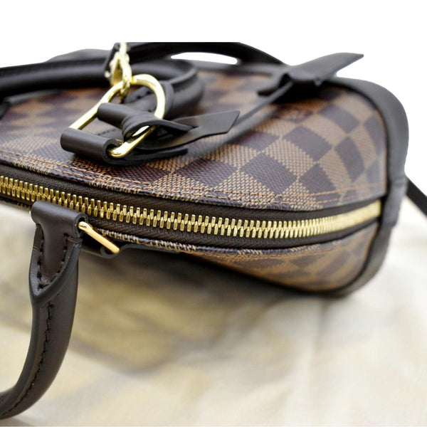 LOUIS VUITTON Alma BB Damier Ebene Satchel Crossbody Bag Brown