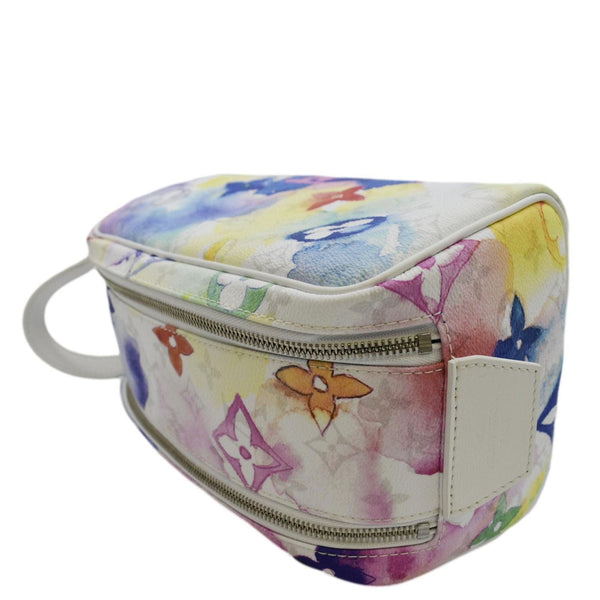 LOUIS VUITTON Watercolor Dopp Kit Monogram Coated Canvas Toilet Pouch White