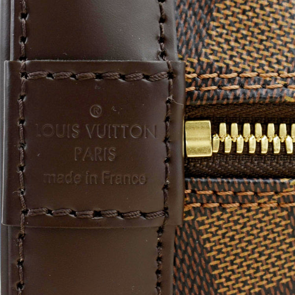 LOUIS VUITTON Alma PM Damier Ebene Satchel Bag Brown