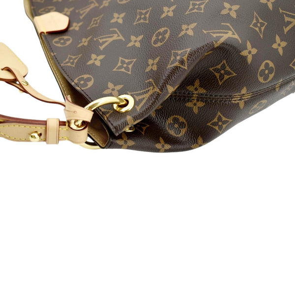 LOUIS VUITTON Graceful PM Monogram Canvas Hobo Bag Brown