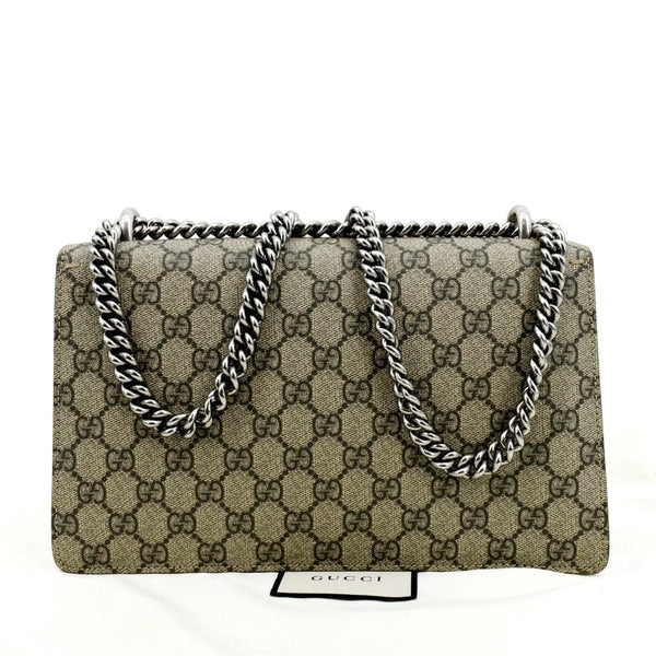 GUCCI Dionysus Small Size GG Canvas Shoulder Bag Beige 400249