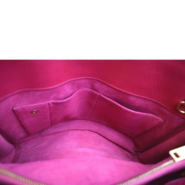Yves Saint Laurent Sac de Jour Leather Shoulder Bag Pink Color - Inner