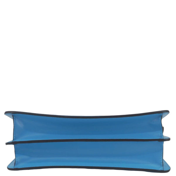 FENDI Peekaboo I SEE U East West Leather Crossbody Bag Blue