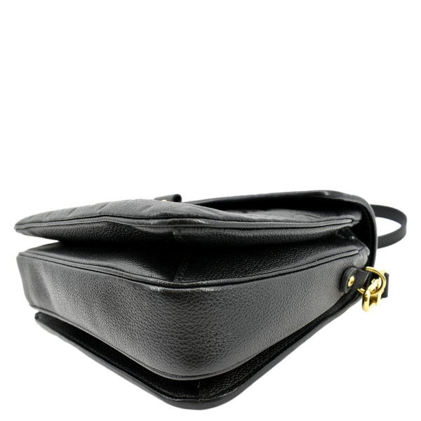 LOUIS VUITTON Metis Pochette Empreinte Leather Crossbody Bag Black